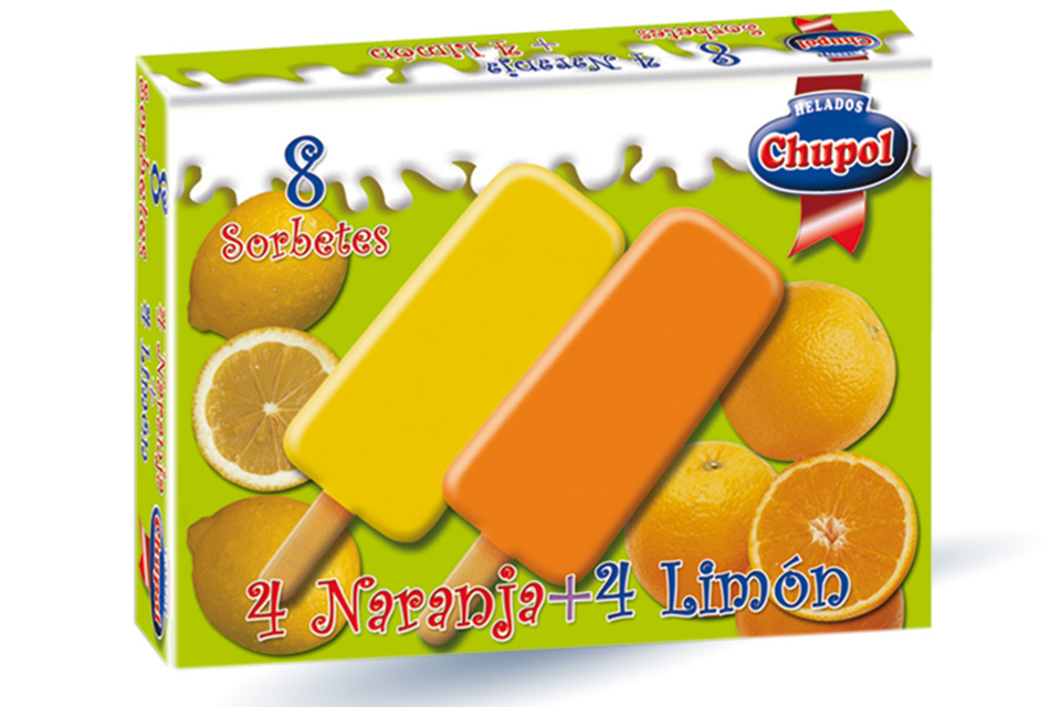 Sorbetes Naranja Limon